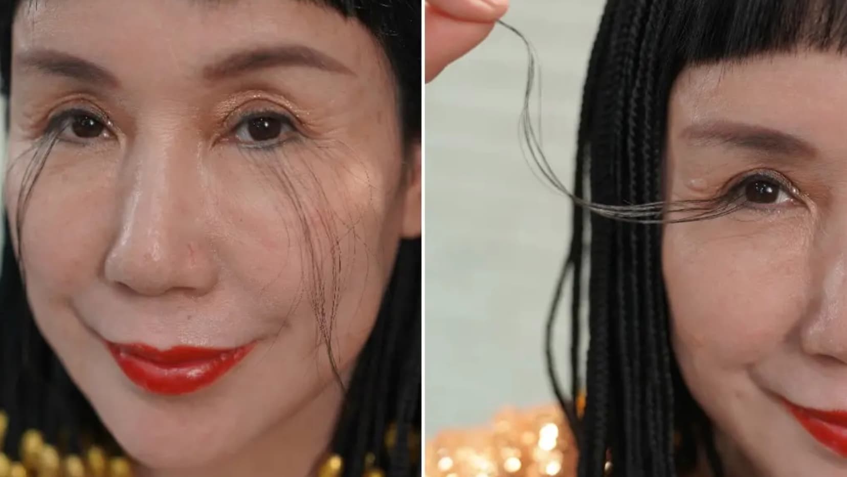 Since 2016, You Jianxia has held the Guinness World Record for longest eyelashes, clocking in at 4.88 inches in length. 